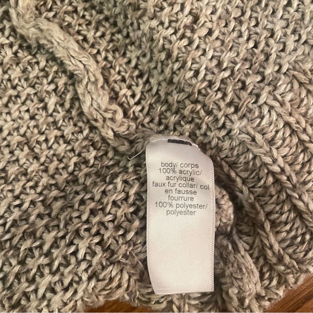 Maurices Cozy Open Knit Hooded Cardigan Sweater with Pockets - Picture 6 of 6